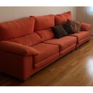 sofa naranja
