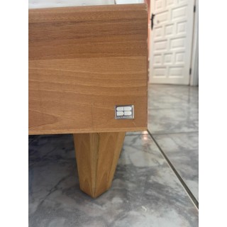 estructura de cama de madera con colchón 180 x 200cm