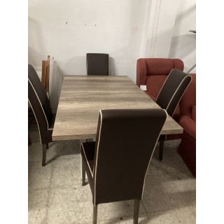 mesa extensible y 4 sillas