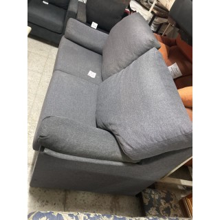 sofa gris de 2 plazas