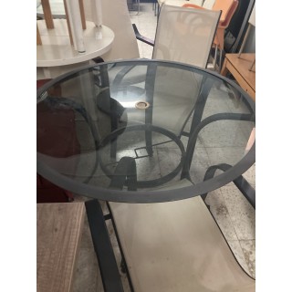 mesa de jardín y 2 sillas