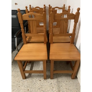 6 sillas de madera