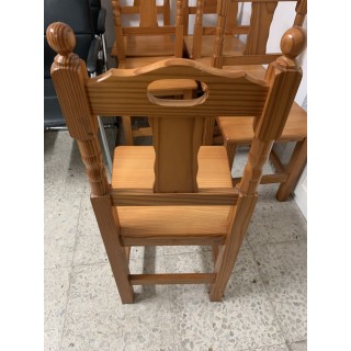 6 sillas de madera
