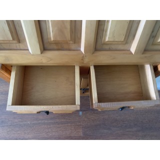 escritorio/armario de secretaria de pino